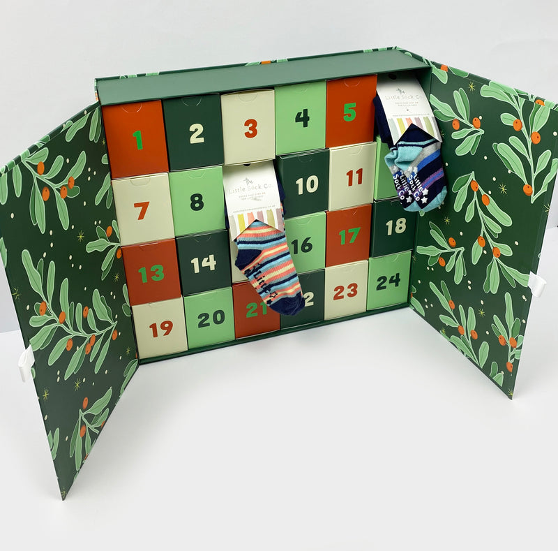 Baby & Toddler Reusable Sock Advent Calendar 24 days of Christmas