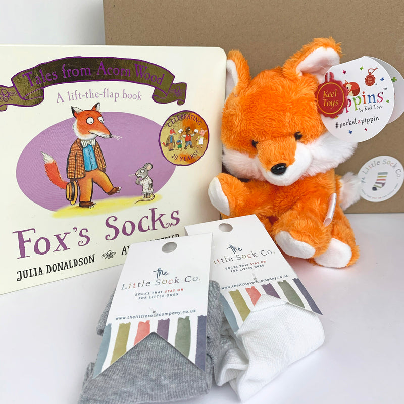 Classic Fox's Socks Book and Cuddly Toy Baby and Toddler Gift Set The