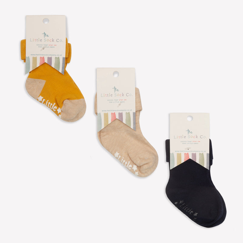 Gift Box of Socks - 3 Pairs of Original Non-Slip Stay-on Socks
