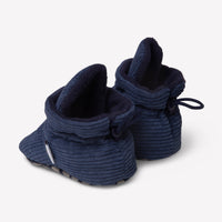 Stay-on, Non-Slip Booties - Perfect pram Slipper and Baby Carrier boot - Navy Corduroy