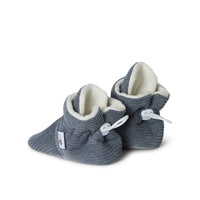 Flint Stay-on, Non-Slip Booties in Corduroy - Perfect pram Slipper and Baby Carrier boot