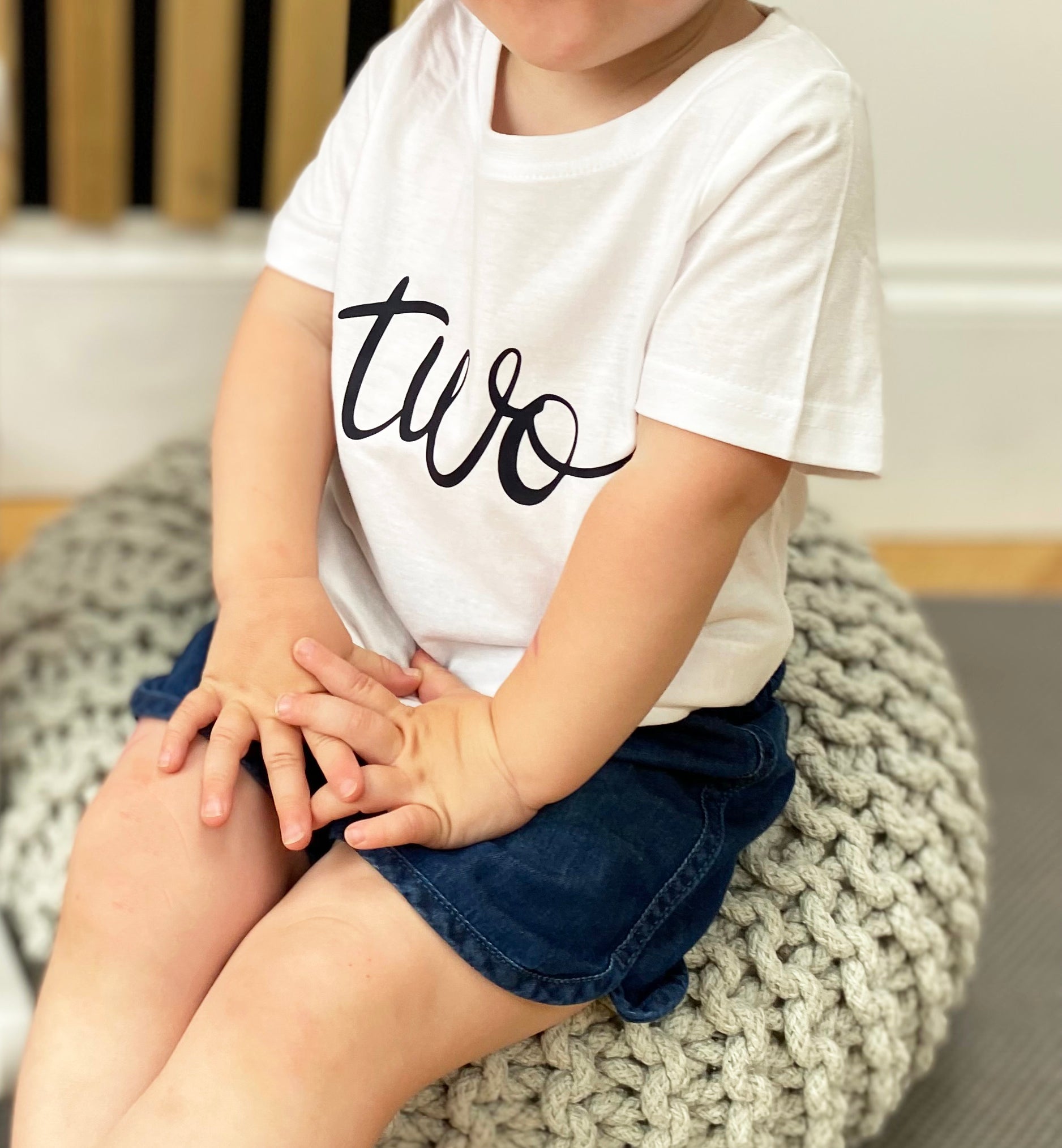 Milestone TWO T shirt The Perfect Birthday outfit for a TWO year old The Little Sock Company