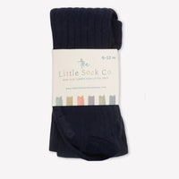 Non-Slip, Cable Knit Tights 2 pack in Navy & Cream