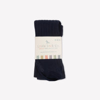 Non-Slip Super Soft Cable Knit Tights in Navy - age 1-6 years