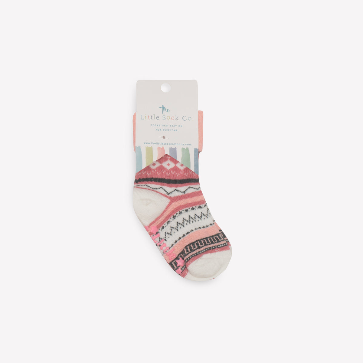 Baby & Child's Mini Me Matching Socks in Pink Nordic