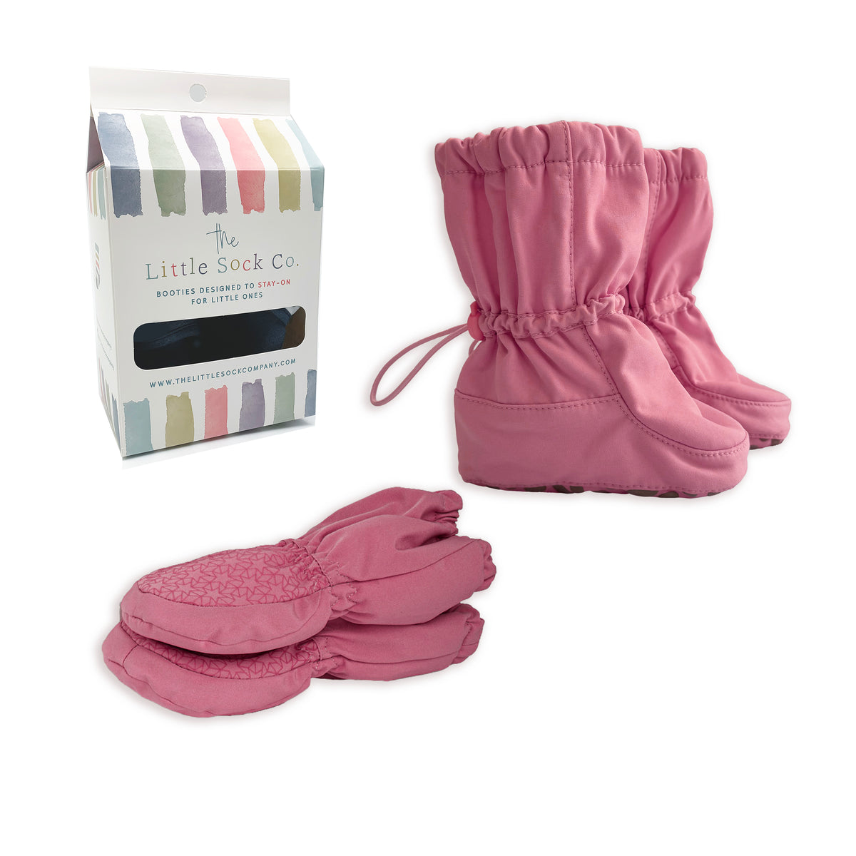 All Weather Stay-On Baby & Toddler Booties and Mittens Bundle | Aurora