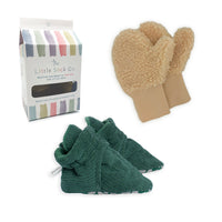 Cosy Borg Stay-On Booties & Mittens Bundle | Drift Mittens + Fir Cord Booties