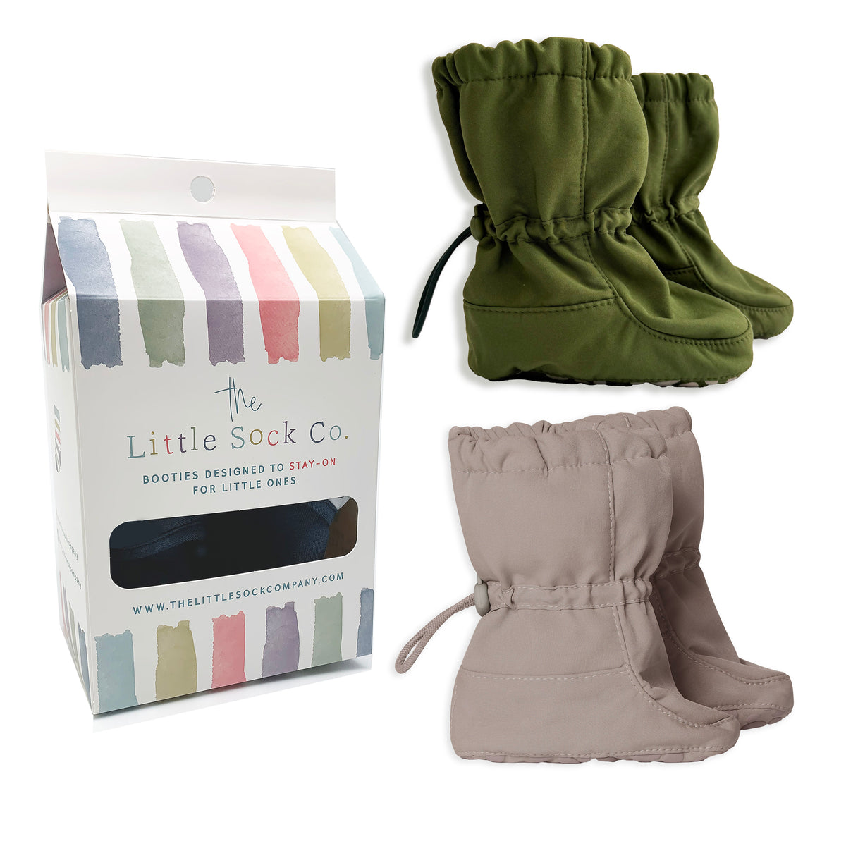 2 Pack of All Weather Stay-on Booties - Showerproof & Windproof