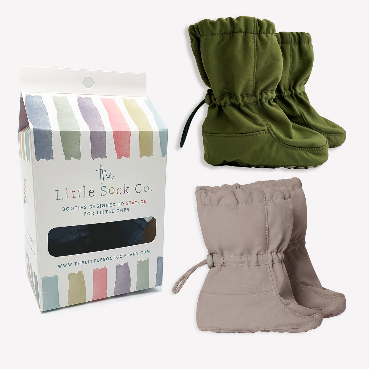 2 Pack of All Weather Stay-on Booties - Showerproof & Windproof