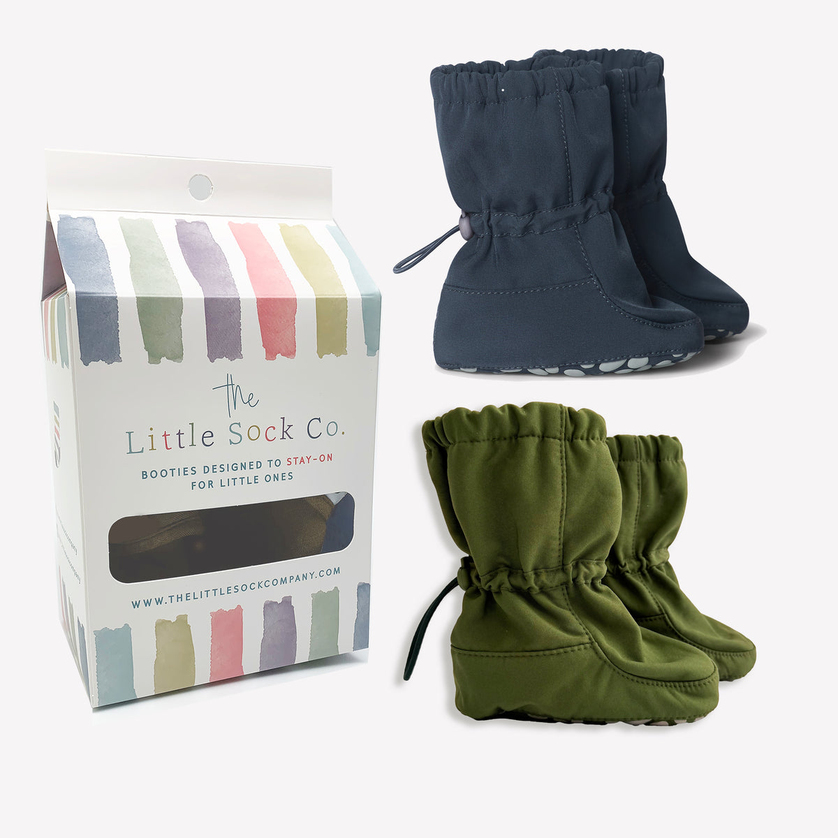 2 Pack of All Weather Stay-on Booties - Showerproof & Windproof