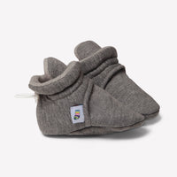 Stay-on, Non-Slip Booties - Perfect pram Slipper and Baby Carrier boot - Slate Cotton