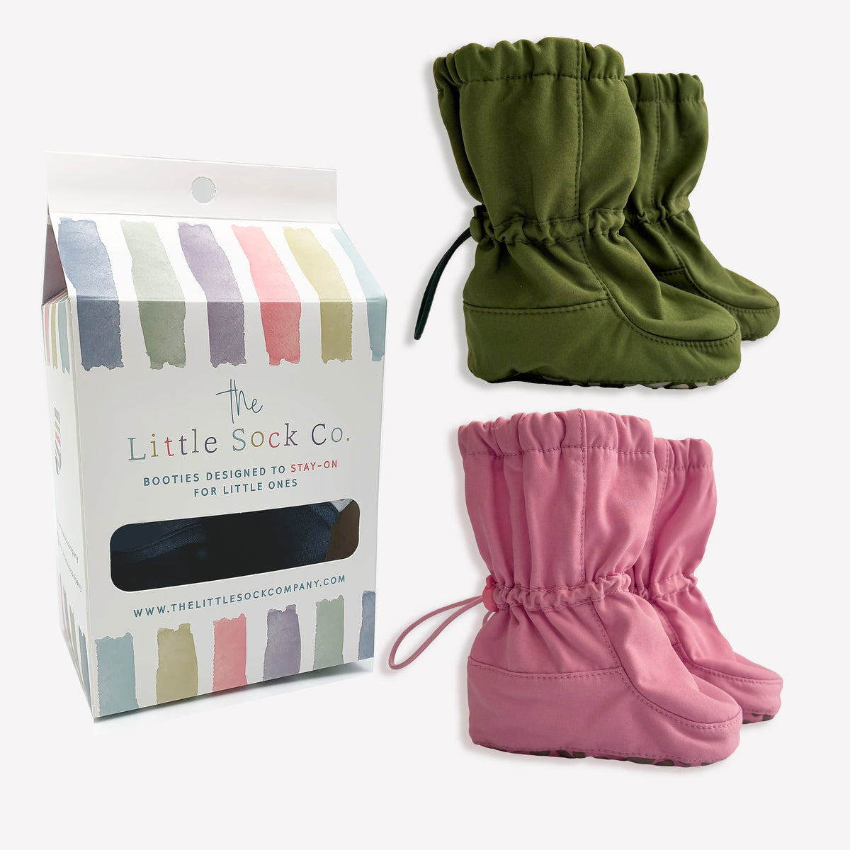 2 Pack of All Weather Stay-on Booties - Showerproof & Windproof