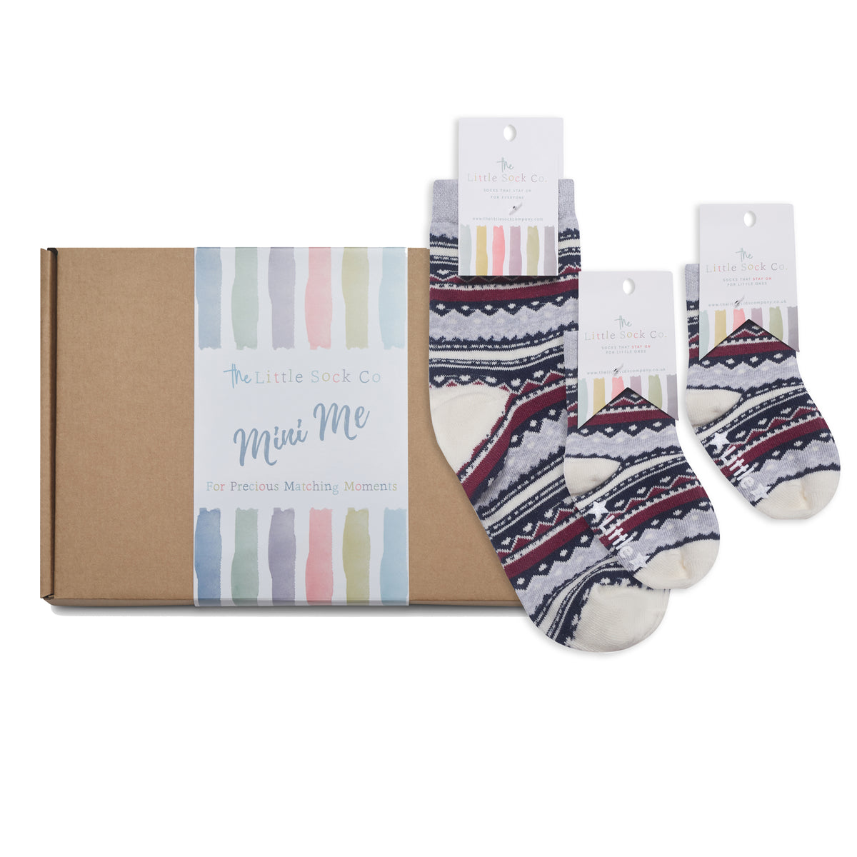 Classic Mini + Me Matching Sock Gift Set in Chrissy - The Perfect Gift