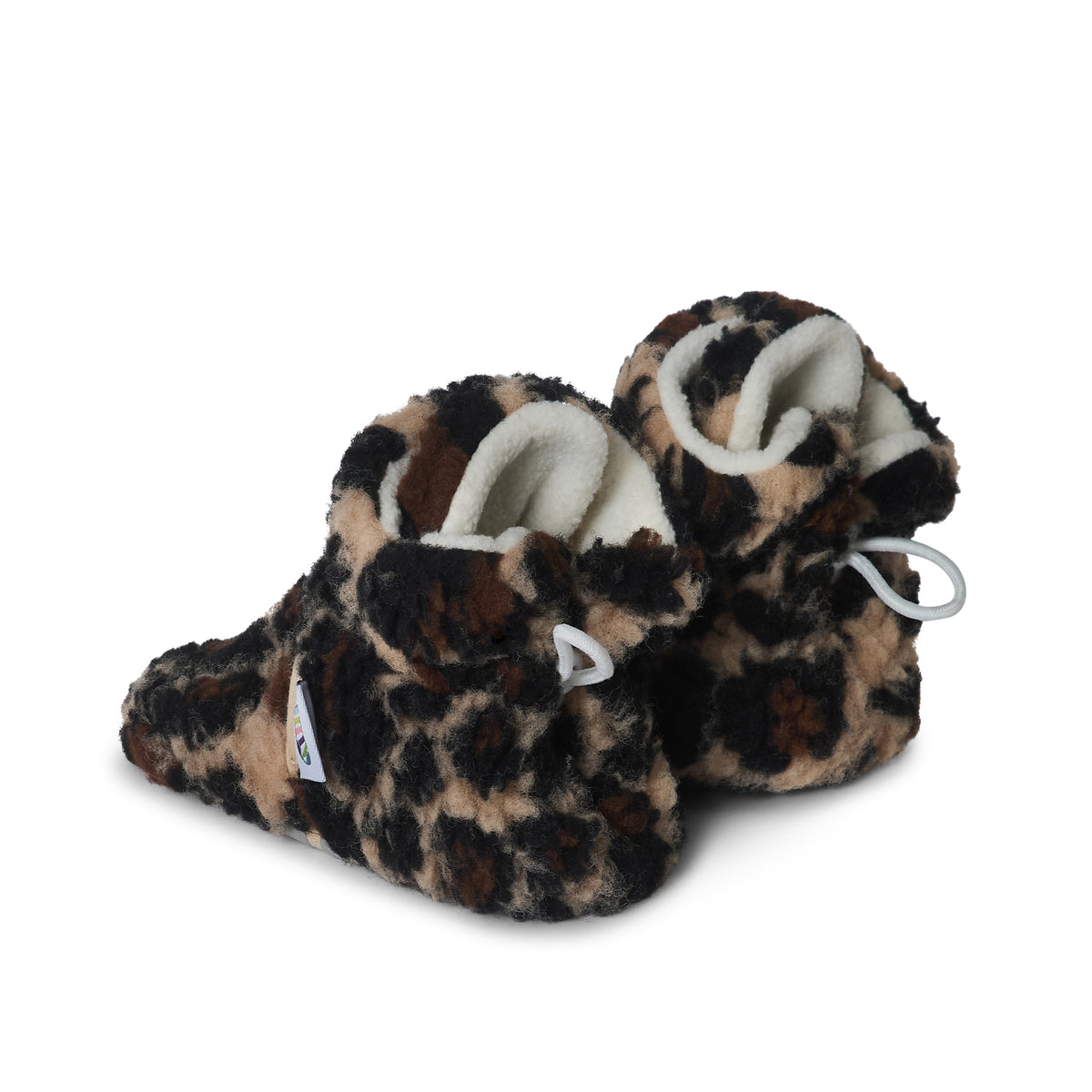 Leo - Stay-on, Non-Slip Booties - Plush Pram Slipper