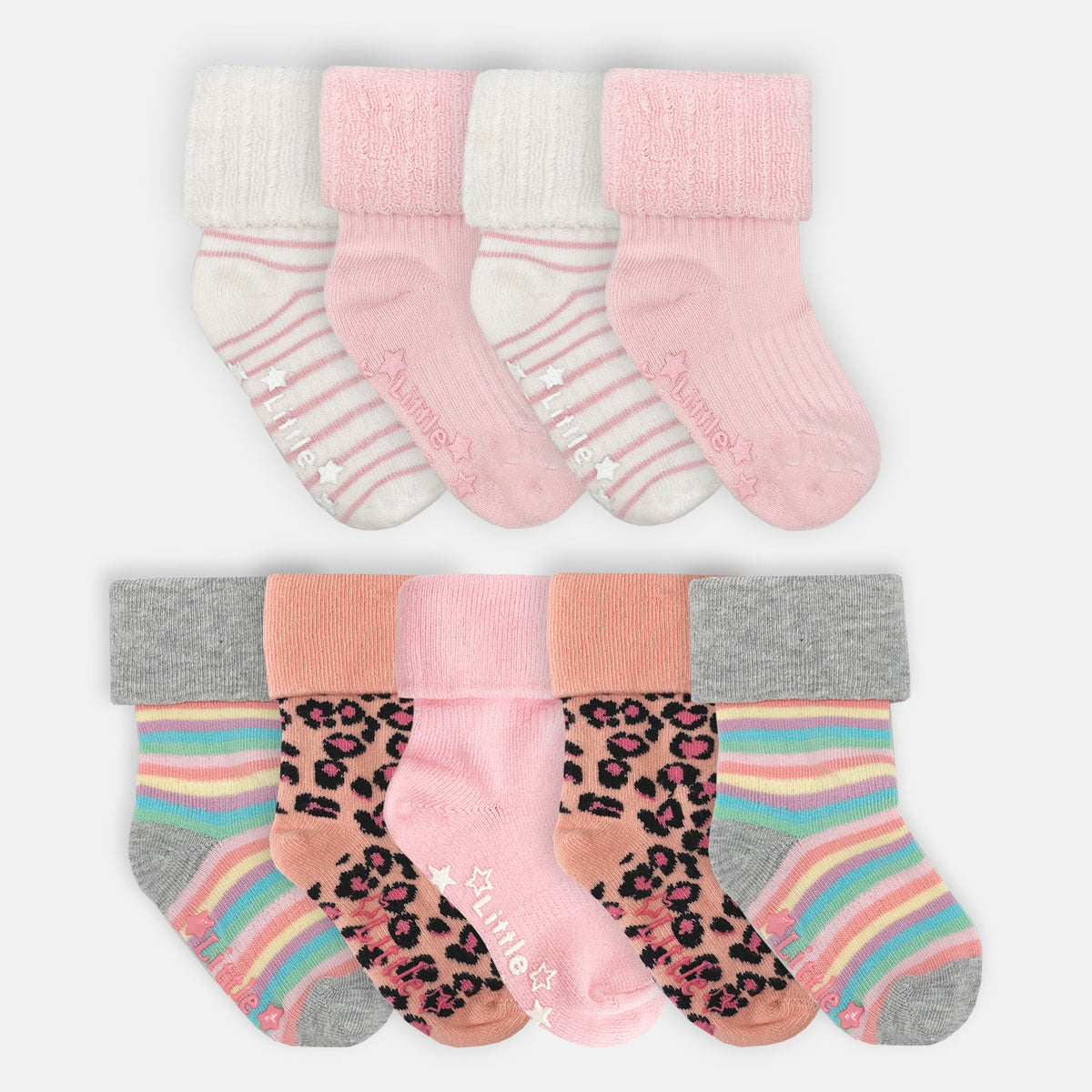 Original + Cosy Sock Bundle - Pink - 9 Pairs