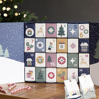 Baby & Toddler Sock Advent Calendar | 24 Pairs of Stay-On Socks | Snow