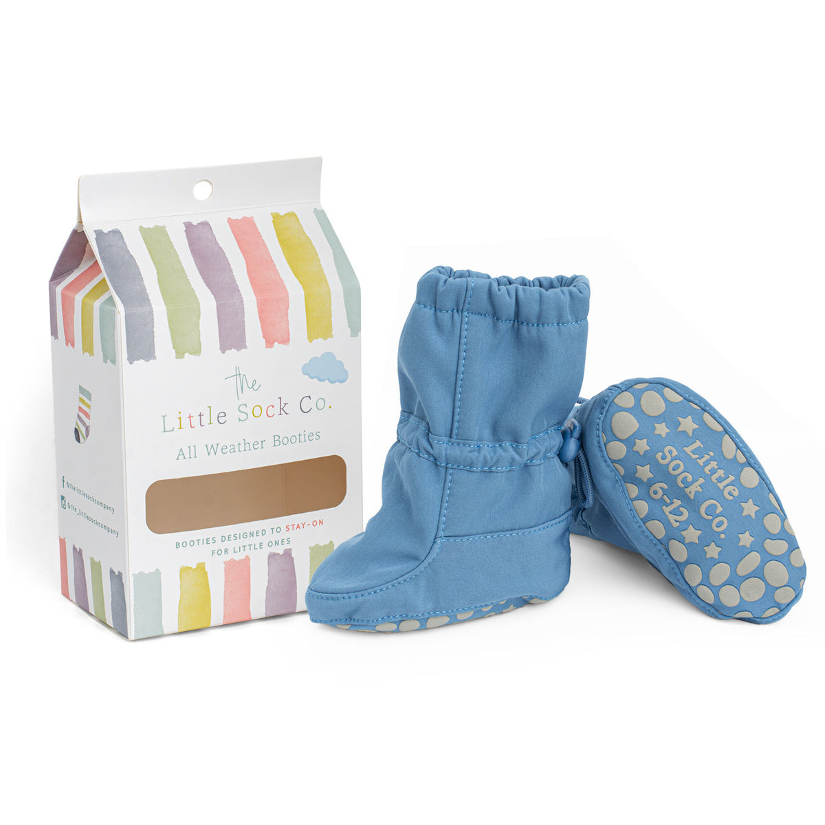 All Weather Stay-On Baby & Toddler Booties | River