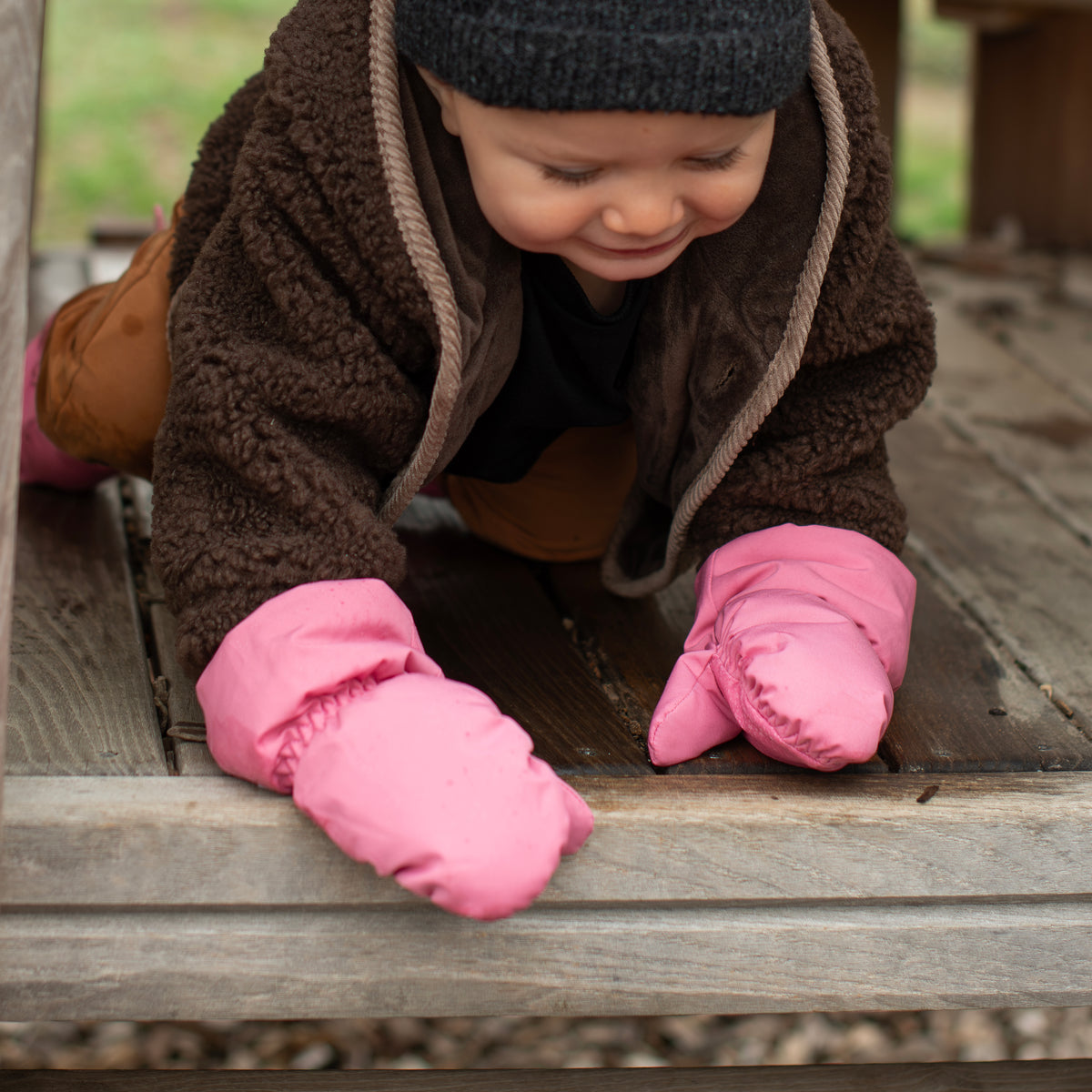 All Weather Stay-On Baby & Toddler Mittens | Aurora