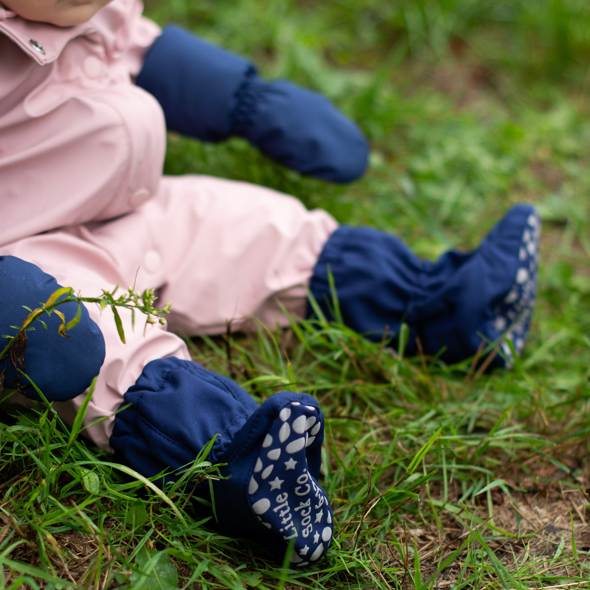 All Weather Stay-On Baby & Toddler Booties and Mittens Bundle | Breeze