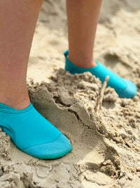 Toddler Aqua Socks - The Ultimate Soft Swim Shoe for the Pool & Beach - Aquamarine