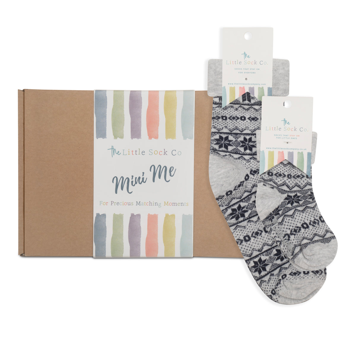 Mini Me Matching Adult and Child Family Socks Gift Set in Arctica - The Perfect Gift