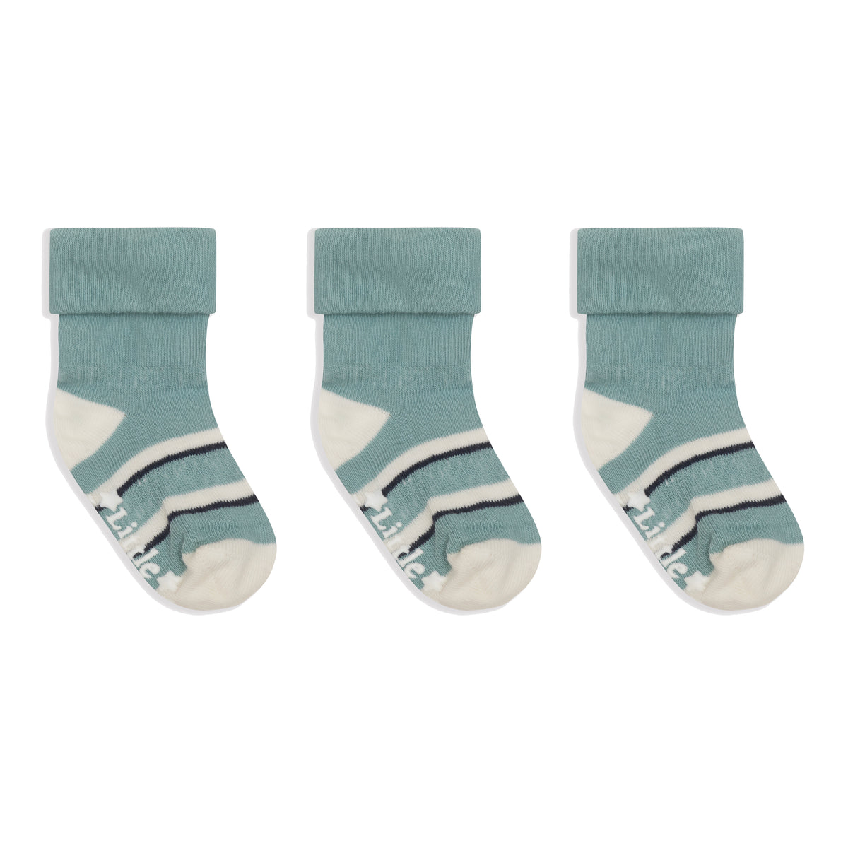 OUTLET - Non-Slip Stay On Baby and Toddler Socks - 3 Pack in Billy