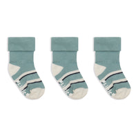 OUTLET - Non-Slip Stay On Baby and Toddler Socks - 3 Pack in Billy