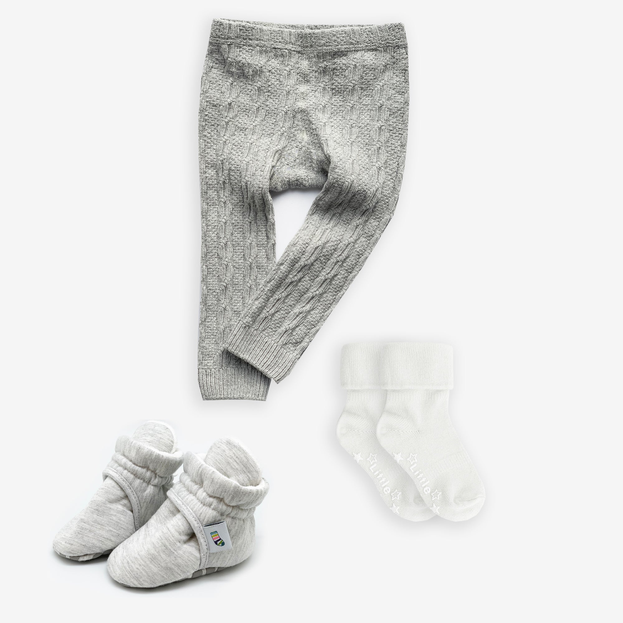 Non Slip Stay on Bootie Bundle Stay on Socks Cable Knit
