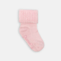 Cosy Stay-On Non-Slip Baby Socks in Camellia