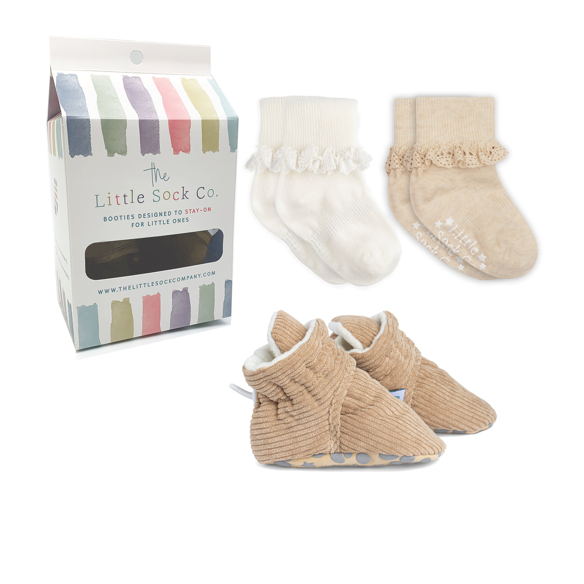 Bootie + Sock Bundle | Caramel Frilly