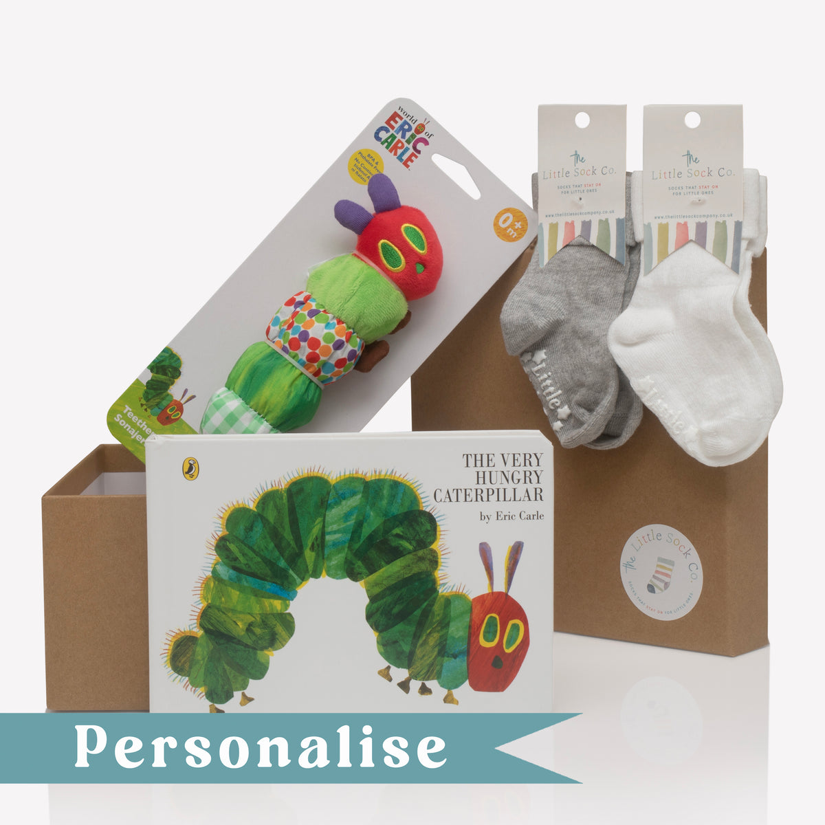 Personalised The Very Hungry Caterpillar Baby + Toddler Gift Set