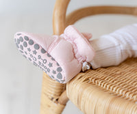 Stay-on, Non-Slip Booties - Perfect pram Slipper or Baby Carrier boot - Plush Peony