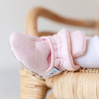 Stay-on, Non-Slip Booties - Perfect pram Slipper or Baby Carrier boot - Plush Peony