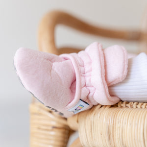Stay-on, Non-Slip Booties - Perfect pram Slipper or Baby Carrier boot - Plush Peony
