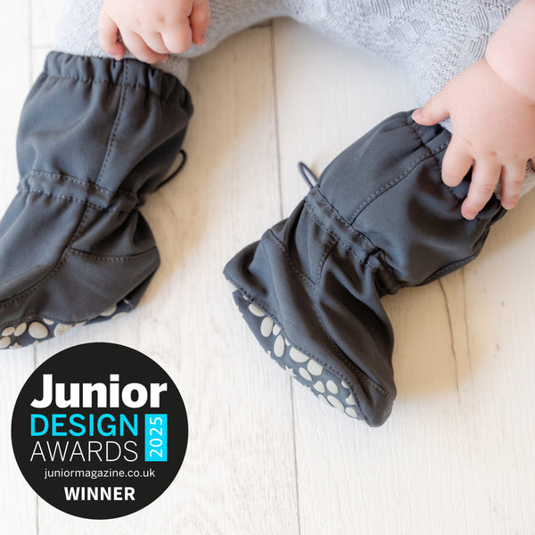 All Weather Stay-On Baby & Toddler Booties  | Storm