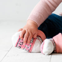 Baby & Child's Mini Me Matching Socks in Pink Nordic