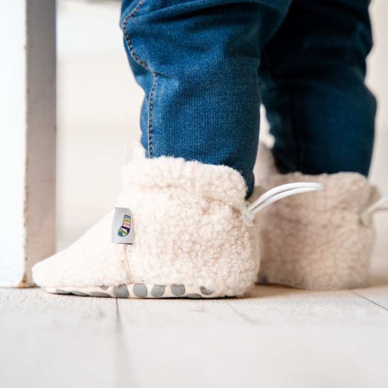 Cosy Borg Stay-on, Non-Slip Booties | Polar