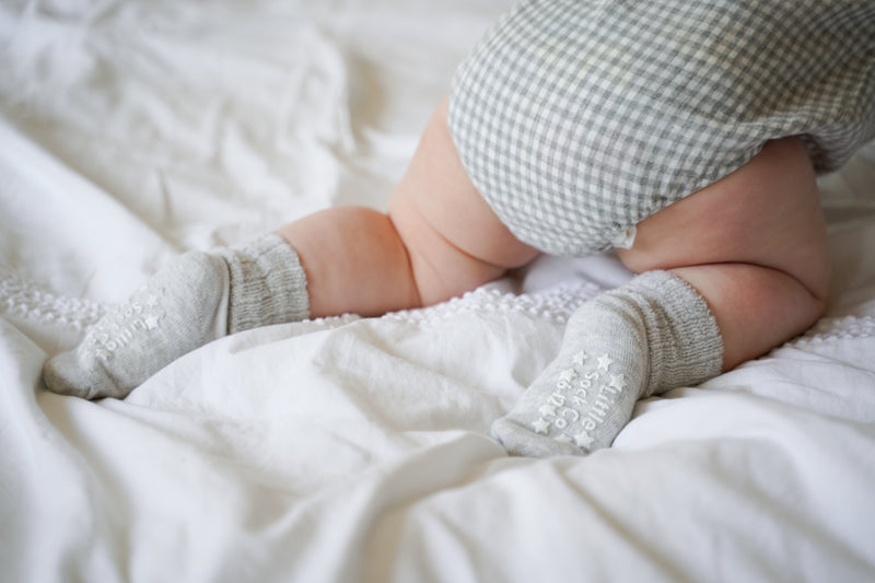 Cosy non-slip stay on terry socks for babies