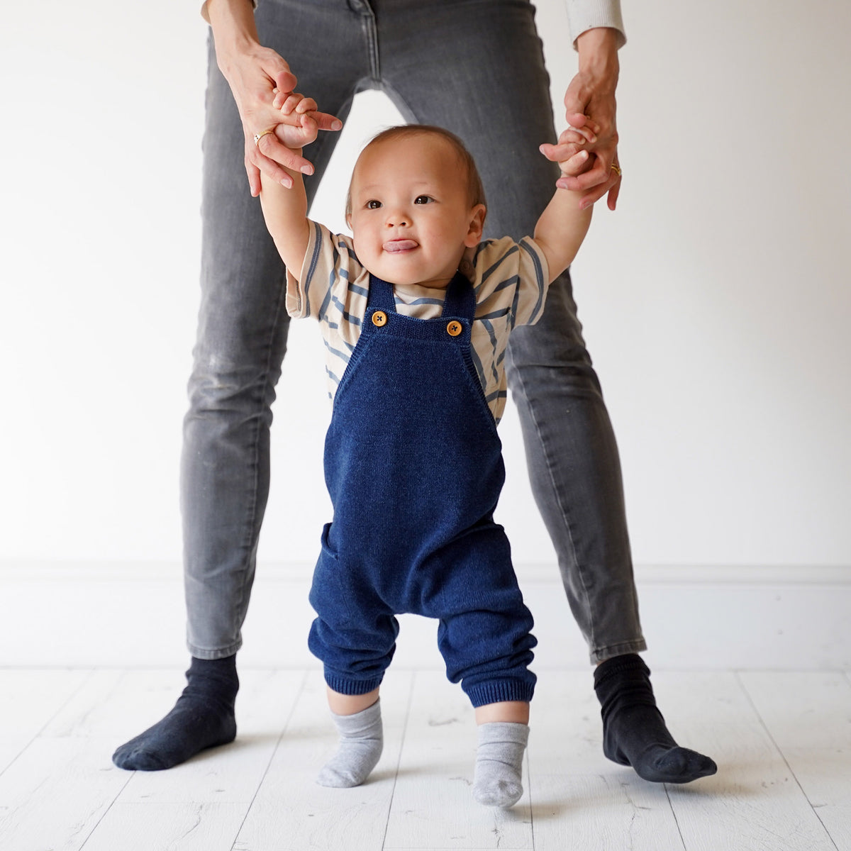 Non-Slip Stay on Baby, Toddler & Child Socks - 5 Pack in Grey 0-6 years - School Socks