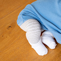 Non-Slip Stay-on Baby & Toddler Socks - 5 Pack in Animal, Stripe + White