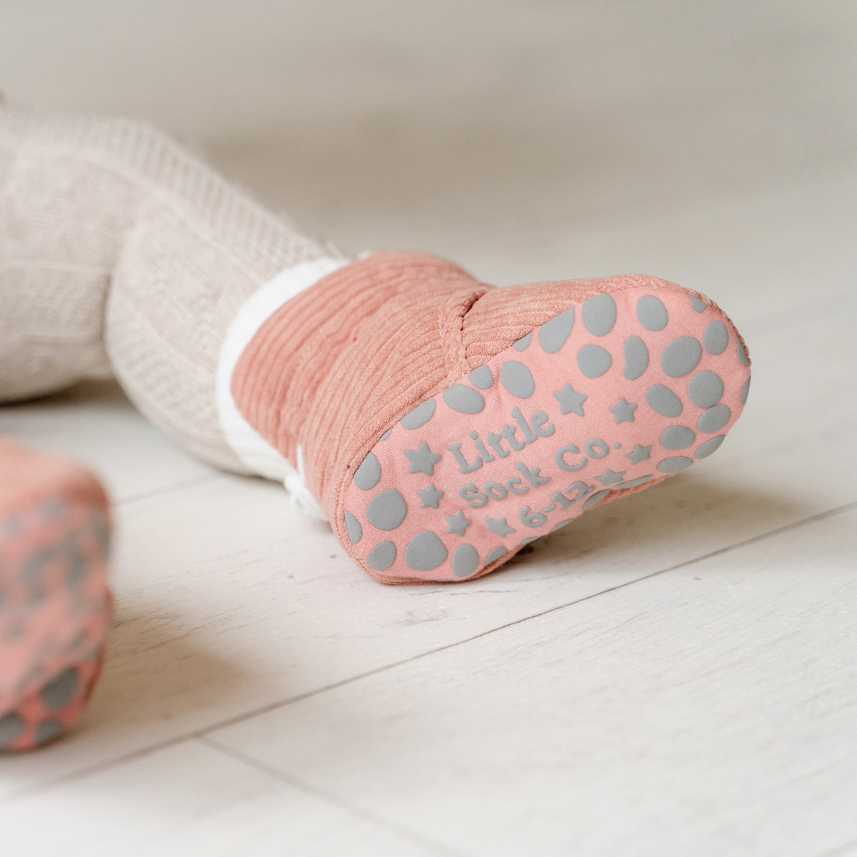 Corduroy Stay-On Baby & Toddler Booties | Rosewood