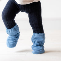 Warm Soft Cable Knit Baby and Toddler Leggings - Navy