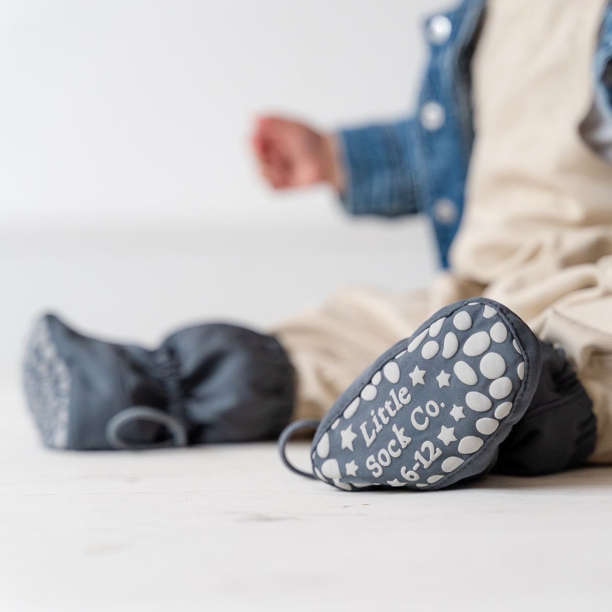 All Weather Stay-On Baby & Toddler Booties  | Storm