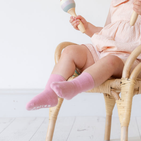 Classic Non-Slip Stay-On Baby & Toddler Socks | Millie