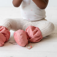 Warm Soft Cable Knit Baby and Toddler Leggings - Oatmeal