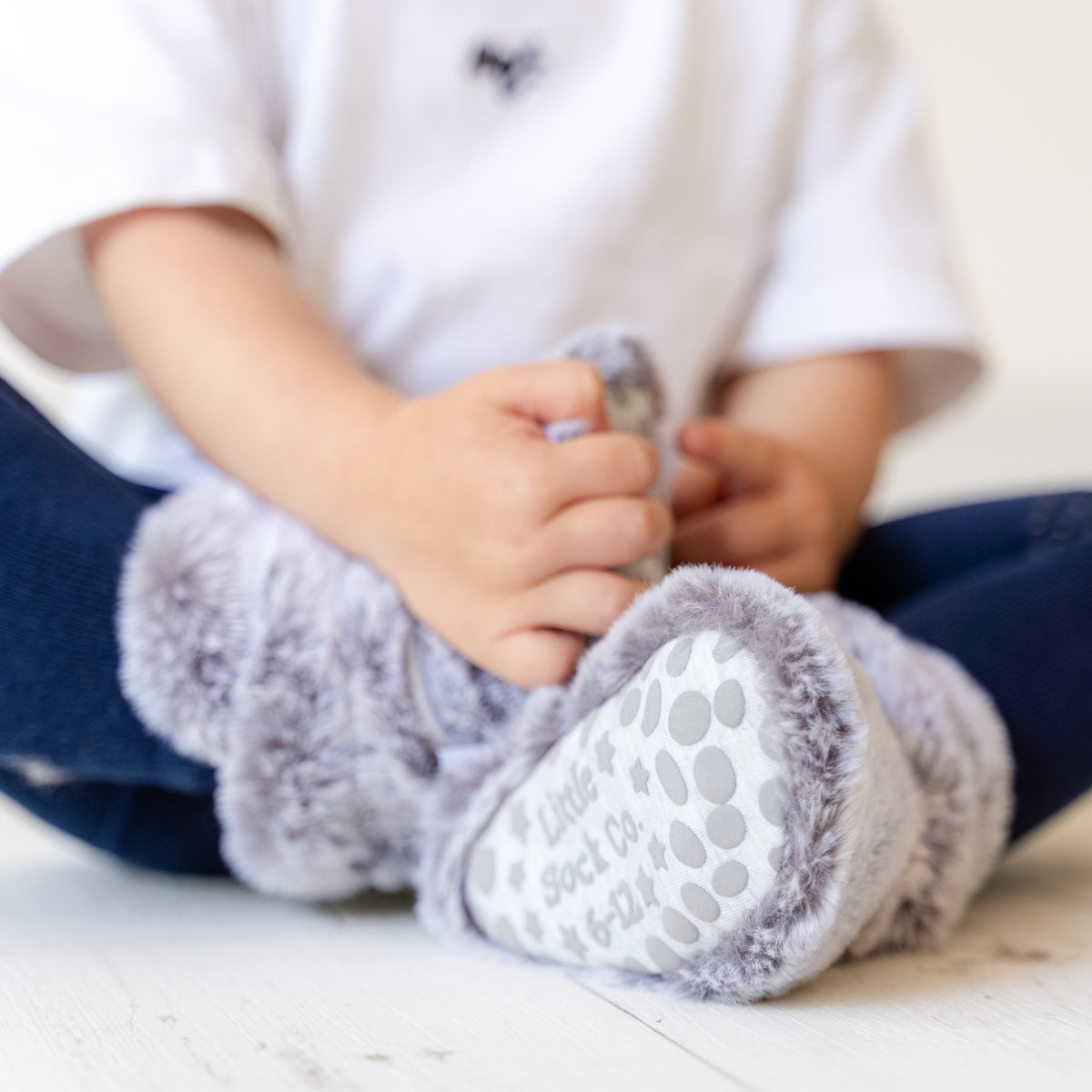 Eskimo - Stay-on, Non-Slip Booties - Plush Pram Slipper