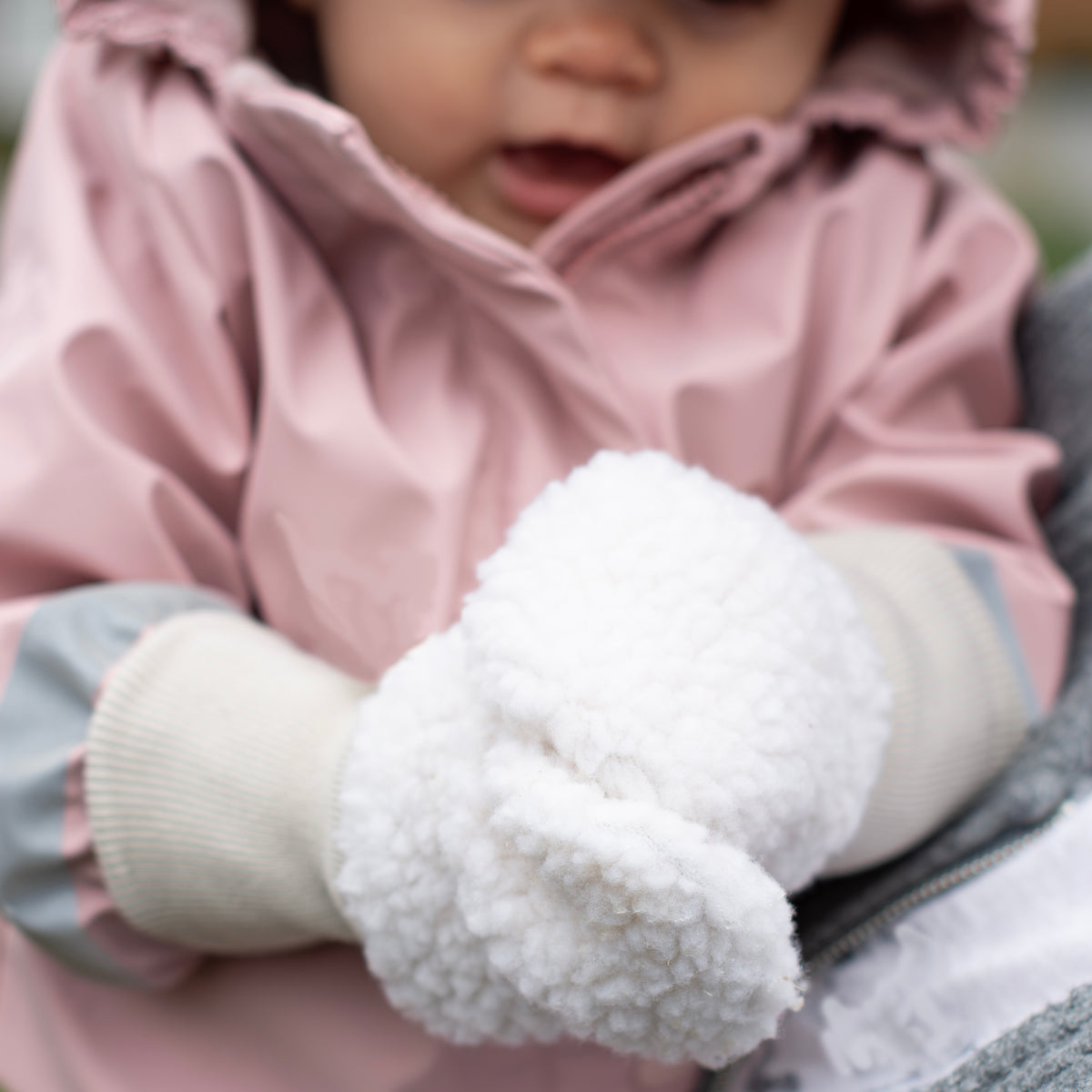Cosy Borg Stay-On Booties & Mittens Bundle | Lumi Mittens + Crimson Velvet Booties