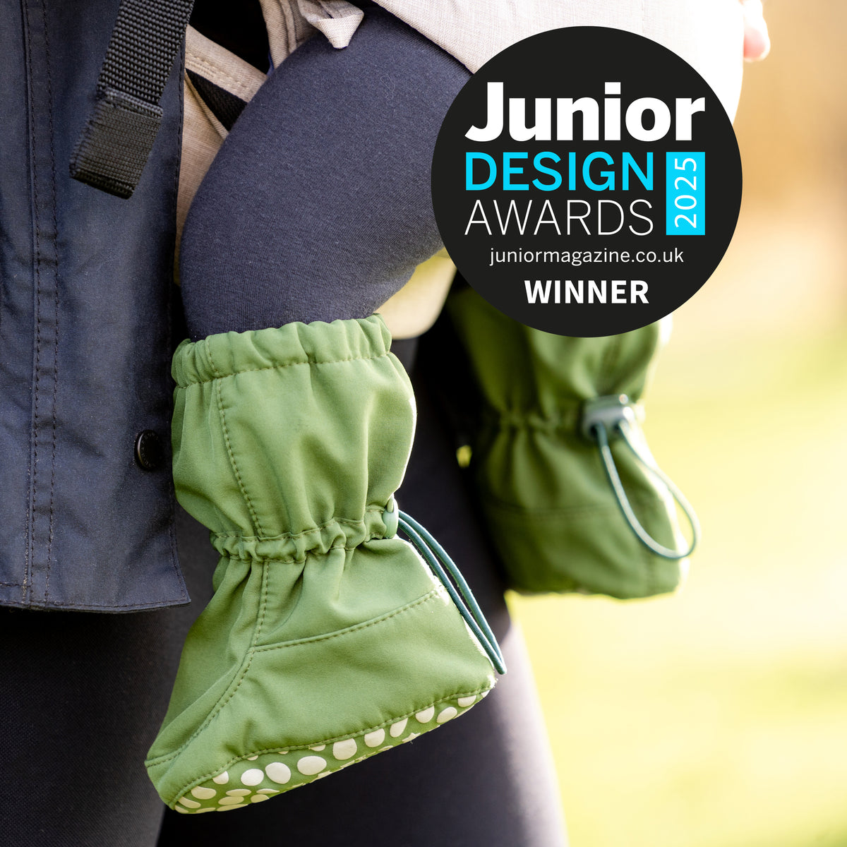 2 Pack of All Weather Stay-on Booties - Showerproof & Windproof