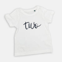 Milestone TWO T-shirt - The Perfect Birthday outfit for a TWO year old