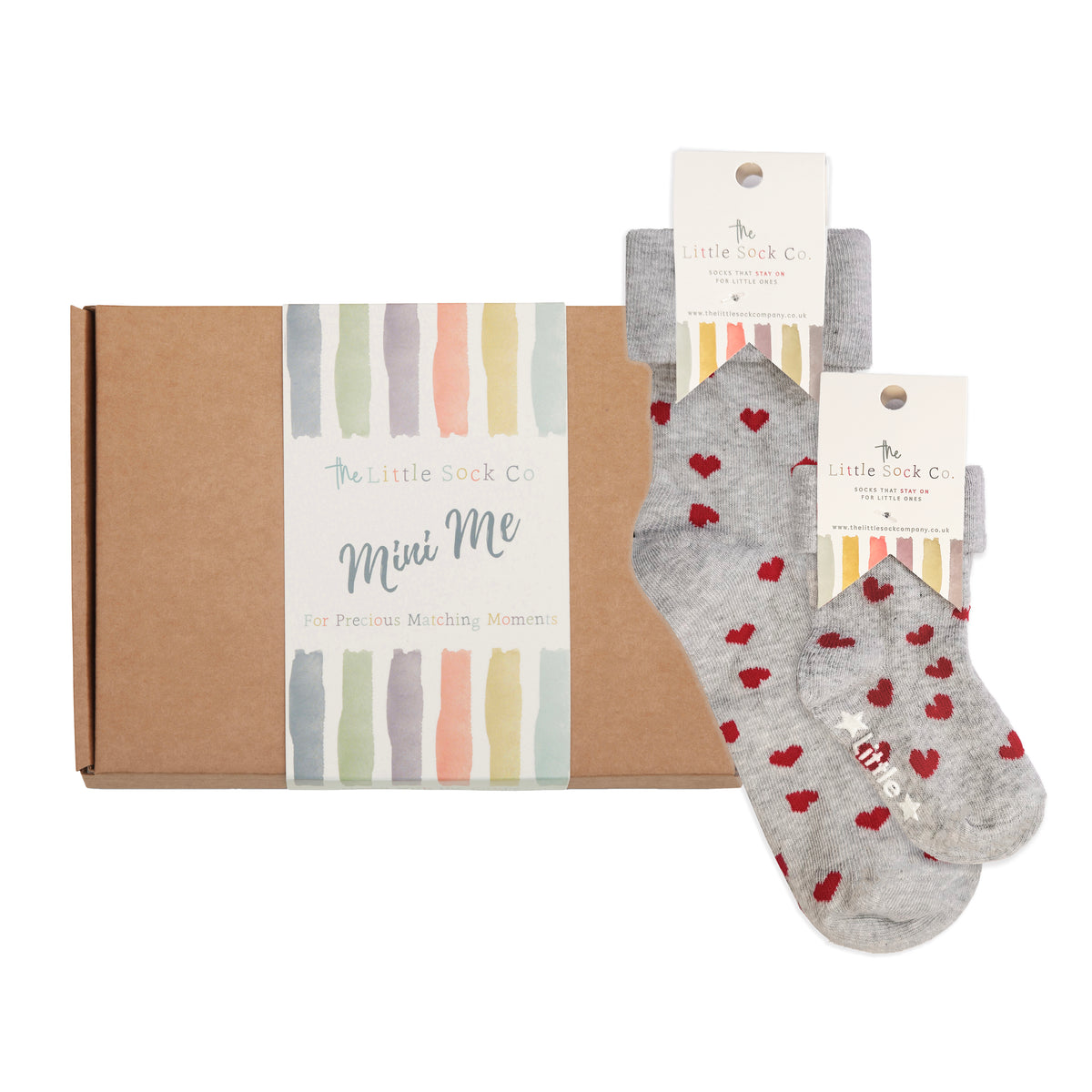 Mini Me Matching Sock Gift Set in Hart 🤍 - The Perfect Gift for Birthdays, Mothers Day or Father’s Day